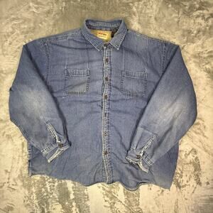 Wranglers authentic denim Sherpa long sleeve shirt men’s size 3XL